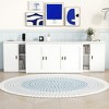 Queen Size Murphy Bed with Shelves, Cabinets and USB Ports, White/Gray, 4A -ModernLuxe - 2 of 4