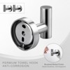 WOWOW Stainless Steel J-Hook Robe/Towel Hook in Brushed Nickel (2 Pack) - 4 of 4