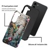 BONGEEK Case Compatible with Samsung Galaxy S23,Scratch Resistant Hybrid 2-Layer Hard Shell Bright Phone Case,Hummingbird Flower Stained Glass - 2 of 4