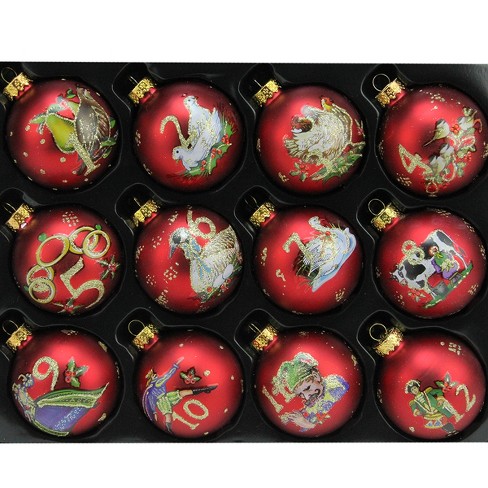 12 Days of Christmas Ornament Set in Christmas Ornaments