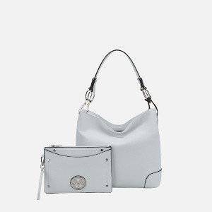 MKF Collection Viviana Vegan Leather Hobo Bag with Matching Wristlet by Mia K - 1 of 4