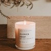 Sweet Water Decor Flower Shop 11oz White Jar with Wood Lid - 2 of 4