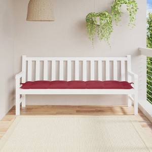 vidaXL Garden Bench Cushion Wine Red 70.9"x19.7"x2.8" Oxford Fabric - 1 of 4