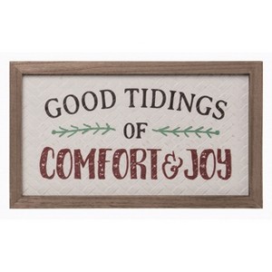 Transpac Wood Multicolor Christmas Rustic Woven Wall Accent - 1 of 2