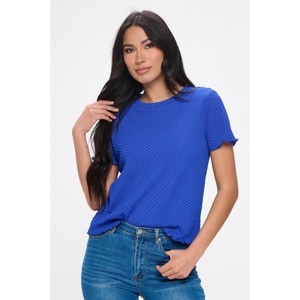 WEST K Women's Alessia Short Sleeve Textured Top - 1 of 4