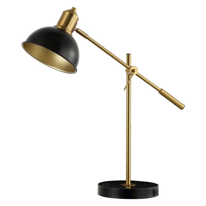 Amur 24" Table Lamp W/ Usb - Black/Brass - Safavieh., 1 of 5