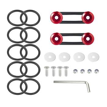 Unique Bargains Universal Front Rear Bumper Fastener Quick Release Fender Holder Kit Bumper Washer Fastener with Wrench Tool Red