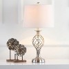 Lattice Urn Table Lamp - 26.75 Inch Height - LIT4316 - Silver - Safavieh - 3 of 4