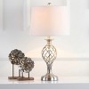 Lattice Urn Table Lamp - Silver - Safavieh - image 3 of 4