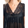 Casual Nights Women's Fancy Lace Neckline Silky Tricot Nightgown - 3 of 4