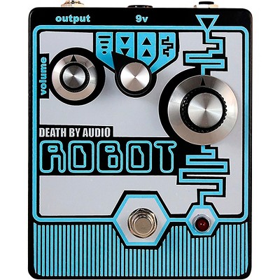 DEATH BY AUDIO Robot Lo-fi Pitch Shifter Effects Pedal Black and Blue