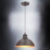 Urban Ambiance Luxury Hammered Outdoor Pendant Light,  8" x 12",  Olde Bronze Finish, UHP1170 - 4 of 4