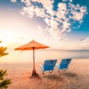 VisioGear Outdoor Folding Beach Chair, Portable Foldable Camping Chair for Patio, Fishing, Blue, 22“*23.6"*24.8" - 4 of 4
