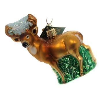 Old World Christmas 4.0 Inch Whitetail Deer Ornament Antlers Wildlife Tree Ornaments