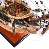 Wooden USS Constitution Model – 25" Tall Handcrafted Warship with Sails & Cannons – By Old Modern Handicrafts - 3 of 4