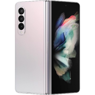SAMSUNG Galaxy Z Fold 3 5G Cell Phone, Unlocked 2-in-1 Android Smartphone Tablet, 256GB, 120Hz, Foldable Dual Screen, Under Display Camera, Silver