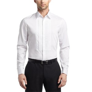 Calvin Klein Mens Solid Button Down Dress Shirt - 1 of 1