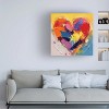 Trademark Fine Art - Ivan Guaderrama Vivid Heartbeats Canvas Art - image 2 of 4