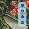 Floral Botanical Washable Kitchen Runner Rugs Non Slip Vintage Boho Cottage Long Rug for Hallways Bedroom Entryway - 4 of 4