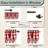 Park Designs Buffalo Check Point Valances 72"x15" - 4 of 4