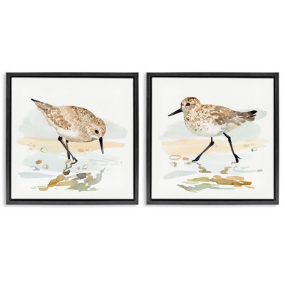 Stupell Industries Sea Birds on Shore, 25" x 25"