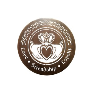 Slickblue Celtic Metal Wall Art – 12" Round Hanging Decor in 8 Irish Designs & 4 Finish Options for Home - 1 of 4