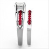 Slickblue Polished Stainless Steel Ring for Women with Clear and Red CZ Stones, Stylish Fashion Jewelry, Size 5-10 - 4 of 4
