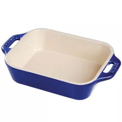Staub Ceramic 10.5-inch x 7.5-inch Rectangular Baking Dish - Dark Blue