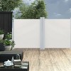 White Retractable Side Awning Cream 47.2"x236.2" - 2 of 4