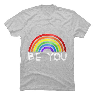 Adult Design By Humans Be You Rainbow Pride By Chos T-Shirt