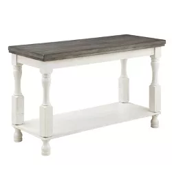 Philoree Farmhouse Console Table Antique White - HOMES: Inside + Out