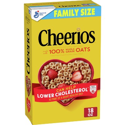 General Mills Family Size Cheerios Cereal - 18oz
