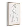 Stupell Industries Minimal Woman Line Drawing Black Framed Giclee Art - 3 of 4