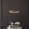JONATHAN Y Brice Modern Contemporary Metal Round Dimmable Integrated LED Pendant - 3 of 4