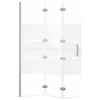 VidaXL Folding Shower Enclosure ESG 39.4 in.x55.1 in. White - 4 of 4