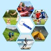 Unique Bargains Aluminum Alloy Camping Hunting Outdoor Survival Signal Whistles with Keychains 6 Pcs - 4 of 4
