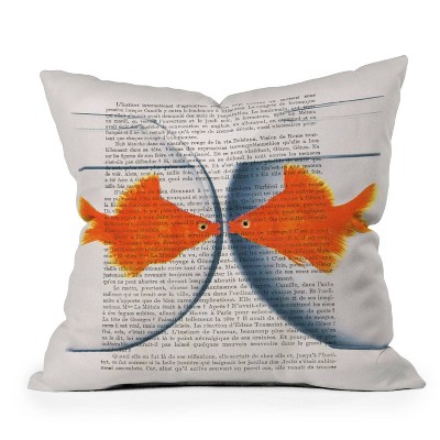 16"x16" Coco de Paris Goldfish Love Square Throw Pillow - Deny Designs