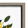 18" x 24" Sylvie Yellow Roses Framed Wall Canvas by Maja Mitrovic Gray - Kate & Laurel All Things Decor: Modern Botanical Digital Art - 3 of 4