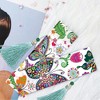 Delicate Lovely Painting Tassel Bookmark Flower Theme Beaded Bookmarks Material Package Craft Supplies - 4 of 4