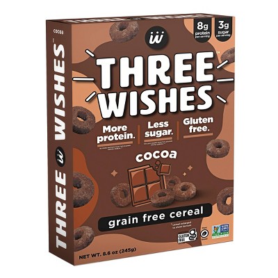 Three Wishes Grain Free Cereal, 8.6 oz / Strawberry