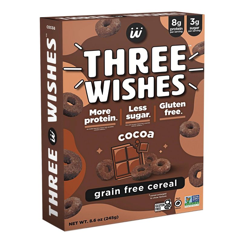 Three Wishes Cocoa Cereal - 8.6oz, 1 of 7