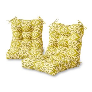 Kensington Garden 2pc 21"x21" Outdoor Seat and Back Cushion Set - 1 of 4