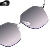 Anna-Kaci Women's Stylish Hexagonal Rimless Gradient Sunglasses for Fashion Looks - 3 of 4