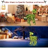 VINGLI Lighted Reindeer Outdoor Decorations, Light up Deer Christmas Decor with Pre-lit LED, Christmas Reindeer Ornament, Plug-in, Green - 3 of 4