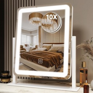 Vanity Mirror with Lights, Makeup Mirror with Touch Screen, 3-Color Dimmable Lighting, for Vanity Desk and Bedroom Use - 1 of 4