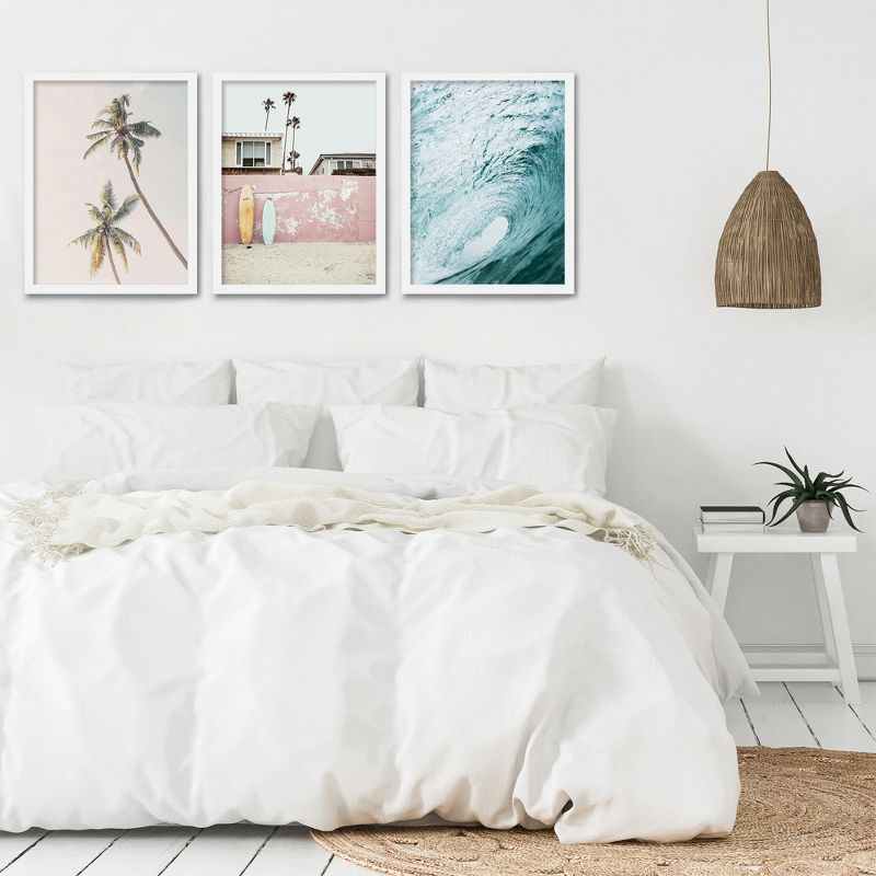 Americanflat Coastal Botanical (Set Of 3) Triptych Wall Art Beachy Breeze By Sisi And Seb - Set Of 3 Framed Prints, 3 of 7
