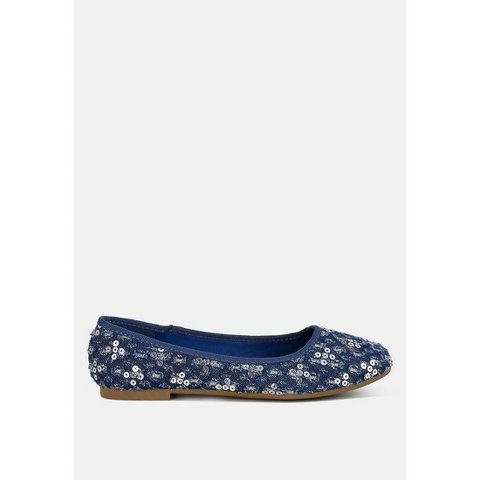 Обувь London Rag Womens Sujet Sequin Ballet Flats 8