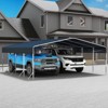 XBRIGH 12x20 Ft Carport, Heavy Duty Metal Car Port, All-Weather Protection, Easy Assembly for Cars, Trucks, Boats, Tractors, and Outdoor Storage - 3 of 4