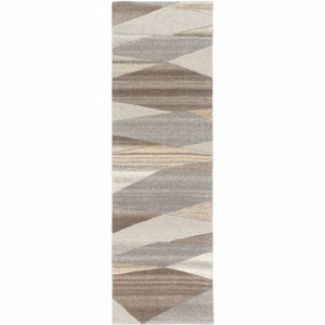 Hauteloom Forum Taupe Modern Wool Rug - 1 of 4