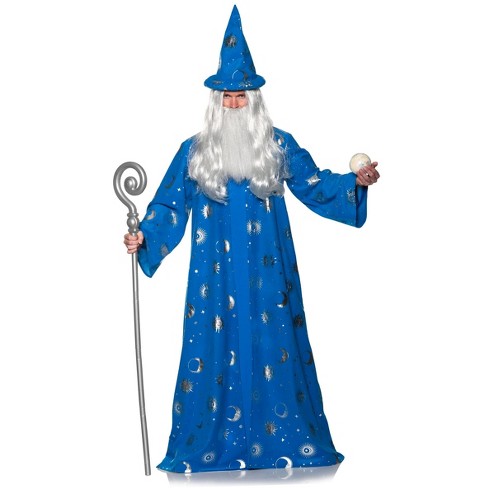 Celestial Wizard Robe -blue Adult Costume : Target